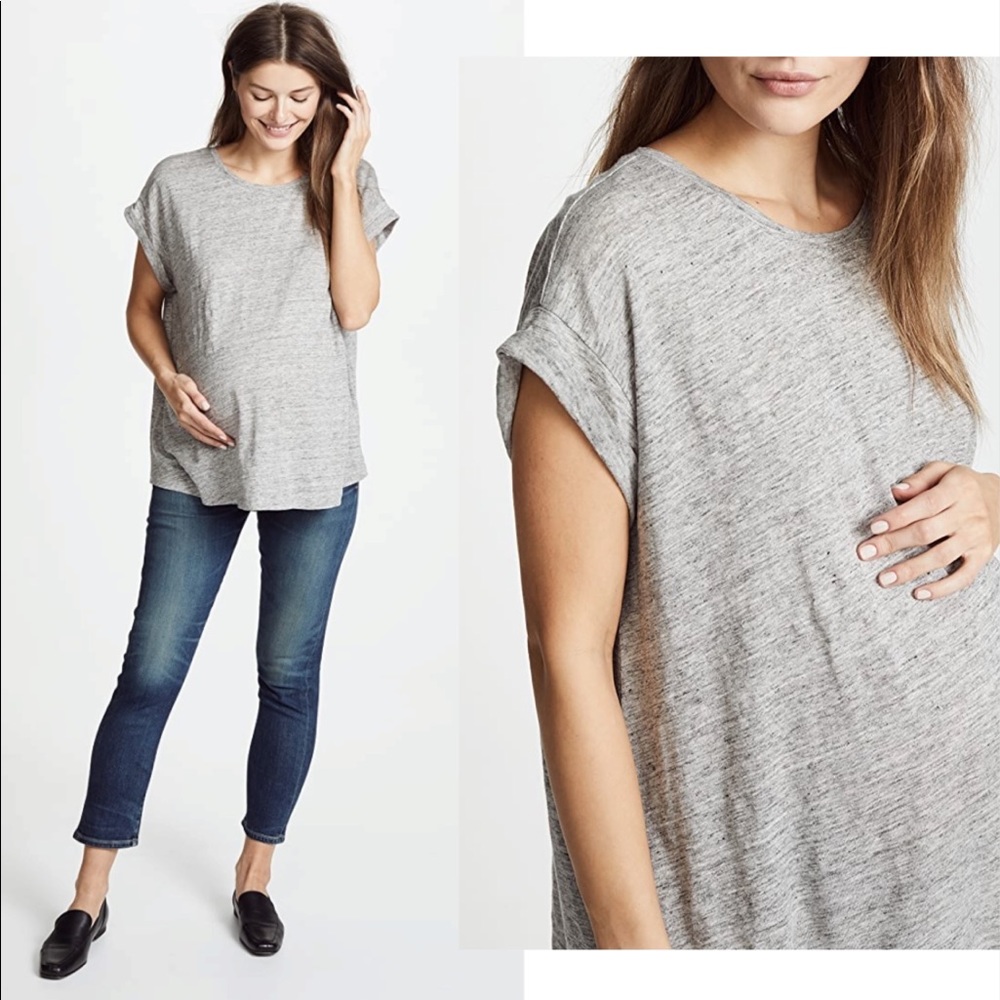 HATCH Relaxed Grey Maternity Tee